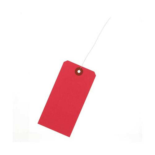 色荷札 2号 60*120 赤 1000枚入 003501704