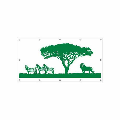 フェンスシート シルエットサバンナ1 930-05