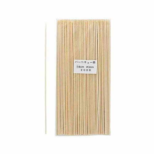 乐天商城 - バーベキュー串 28cm 1パック(200本入) 004621825