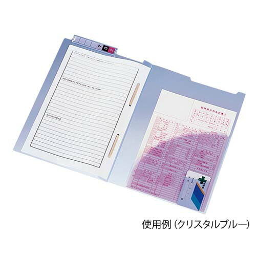 樂天商城 - カラーカルテフォルダー クリスタルブルー HK732U-20 1箱(50枚入)