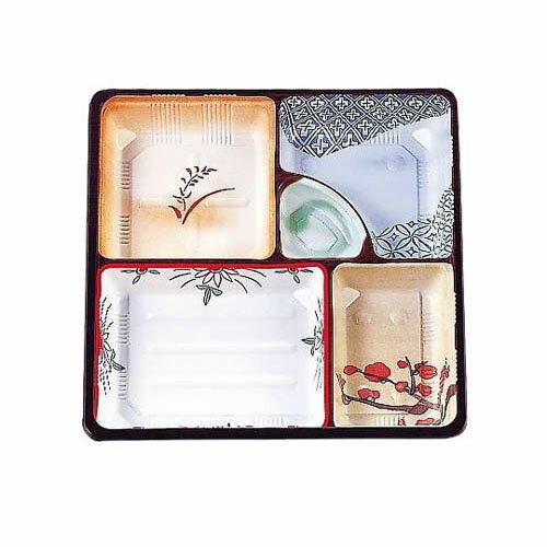 夢彩ごぜん(50枚入)TSR-BOX 80-80 中仕切I 柄付