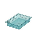 アルティア ハーフポリカトレー クリアブルー 300*400*85 AHT-75BLCV