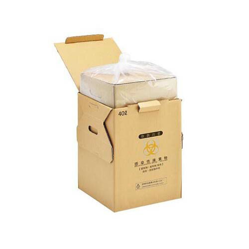 バイオハザードボックス (感染性廃棄物ボックス) 鋭利物専用 5セット YEL40