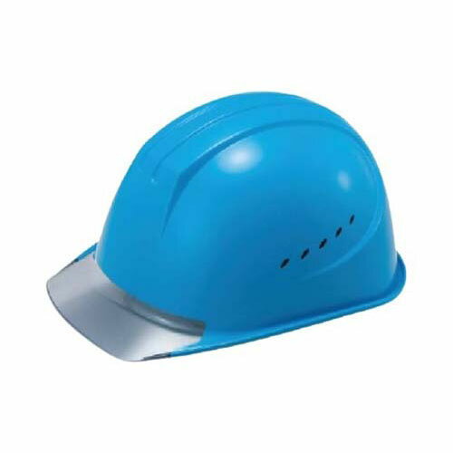 エアライト搭載ヘルメット通気孔付き (PC製・透明ひさし型) ST#1610-JZV (EPA) 帽体色 ブルー 1610-JZV-V2-B1-J