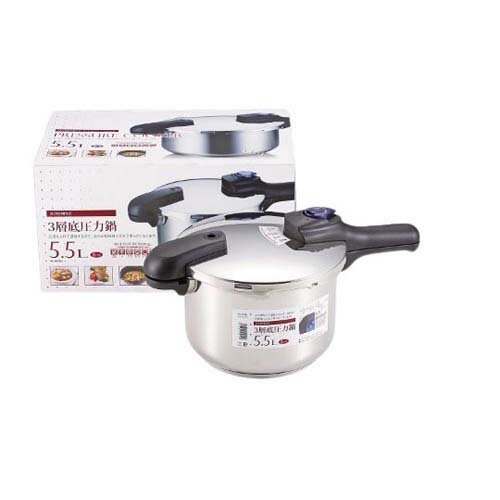 クイックエコ 3層底切り替え式圧力鍋 5.5L H-5042