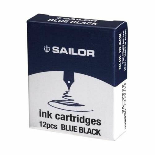 SAILOR - 万年筆用ジェントルインク ブルーブラック 1箱(12本入) 13-0402-144