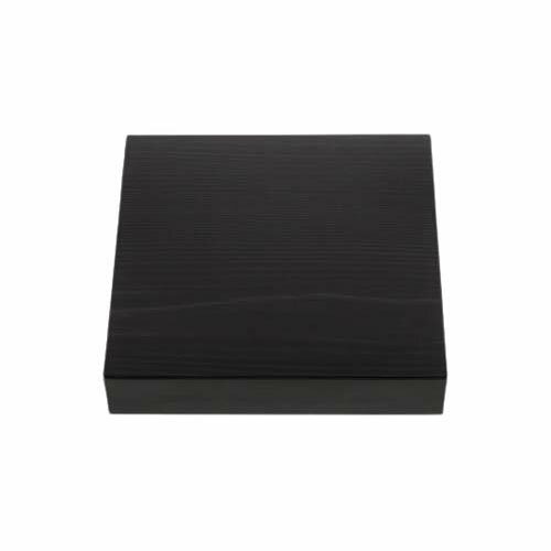 仕出し弁当容器 紙ボックス一体型 70-70 黒木目 50枚入 004468555