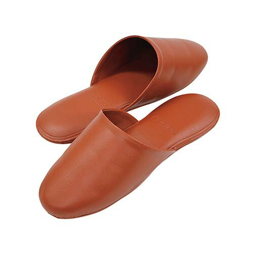 スリッパ (抗菌ノーブル) ブラウン 1足