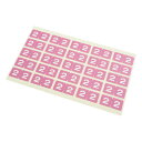 カラーナンバーラベル 15*30mm (2) 1袋 (25片*10枚入) CNL-L02