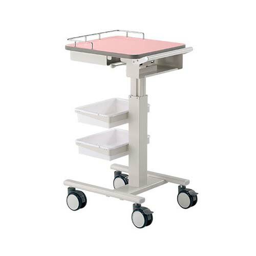 ナースカート (昇降タイプ) ピンク(PCカート)