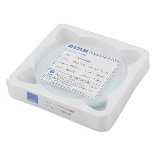 メンブレンフィルター (PTFEタイプ) 孔径0.5マイクロm 25枚入 12050009