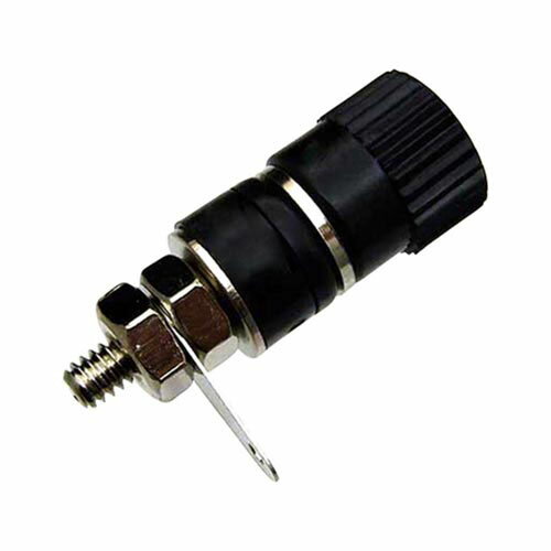 バナナプラグ用陸軍ターミナル 10個入 黒 WTN-08-1059BK-10P