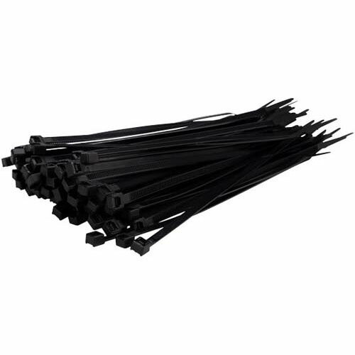 結束バンド ケーブルタイ 屋外用 黒 200*幅4.8mm 100本入 01281210