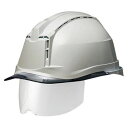 PC製ヘルメット (Windflow・クリアバイザー・シールド面・通気孔) グレー/スモーク SC-19PCLVS RA3-UP4-GY/S