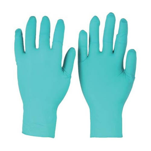 耐薬品ニトリルゴム使い捨て手袋 タッチエヌタフ 92-600 粉無 Mサイズ 100枚入 92-600-8