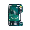 8pcs コンビネーションラチェットレンチセット RS-08007A