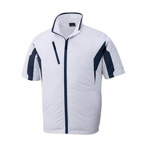 空調服半袖ジャケット シルバー S 87070