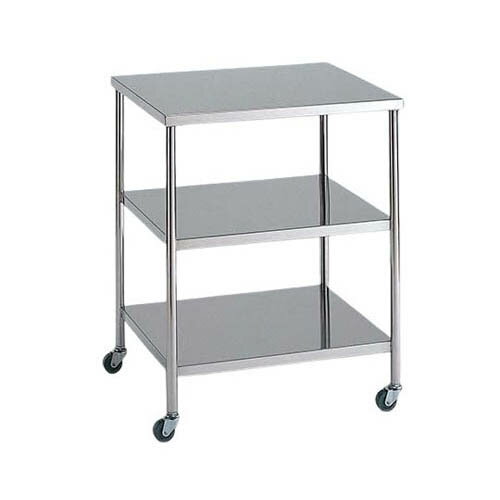ステンレスワゴン 機械卓子LL (枠無) 3段 ステンレスワゴンMA-3F-LL