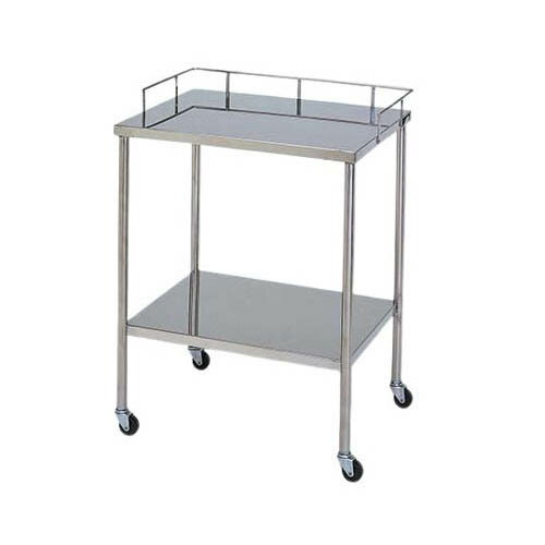 ステンレスワゴン 機械卓子M (枠付) 2段 ステンレスワゴンMA-2G-M