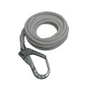 親綱(介錯)ロープ 片側大口径フック付 16mm直径*10m OTKSR-1610WH