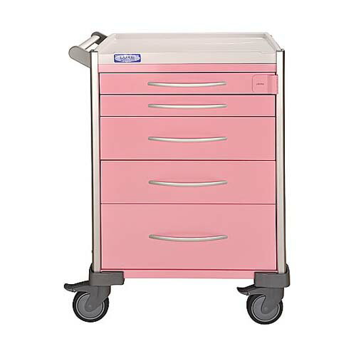 小児科用カート(LUXE) ピンク(無地) 690×540×930mm LX34PRO-P