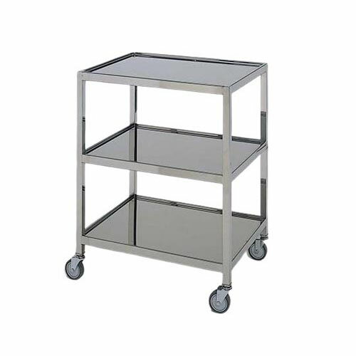 ステンレスワゴン 機械卓子M (縁付) 3段 ステンレスワゴンMA-3S-M
