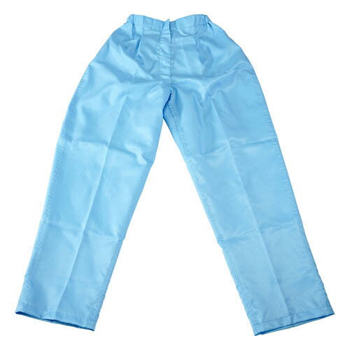 無塵衣AS305B (女性用パンツ・腰裏付) ブルー L AS305B M