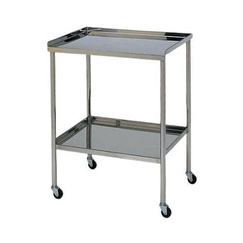 ステンレスワゴン 機械卓子M (3方立上) 2段 ステンレスワゴンMA-VF-M