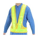 LED安全ベスト(ビッグサイズ・黄/黄) EA983R-526