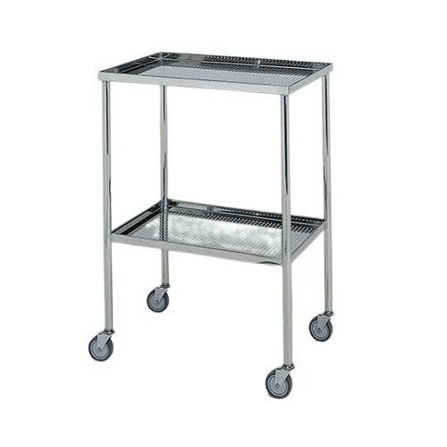 ステンレスワゴン 機械卓子M (パンチング立上) ステンレスパンチングワゴンMA-VP-M