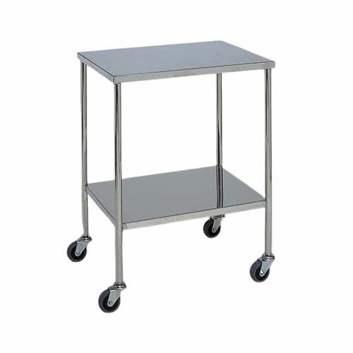 ステンレスワゴン 機械卓子 (静音使用 枠無) 2段 600*450*800H ステンレスワゴンMA-512