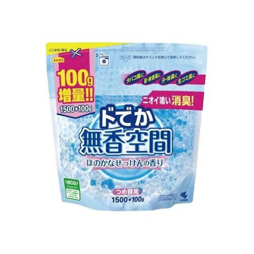ドでか無香空間 ほのかなせっけん 詰替 1600g 055144