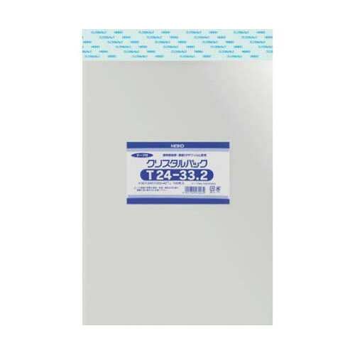 OPP袋 テープ付き クリスタルパック T24-33.2 100枚入り 006741010