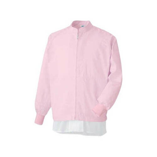作業服 男女共用 異物混入防止長袖ブルゾン 上 ピンク 4L MHS3213P-4L