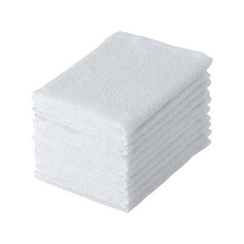 ライトカラーおしぼりタオル 10枚組 ホワイト A219617