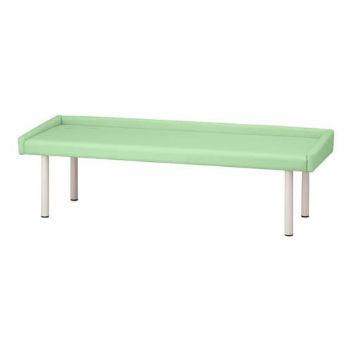 ガード付き診察台 650*1800*500mm ライムグリーン TE-L65G-LG