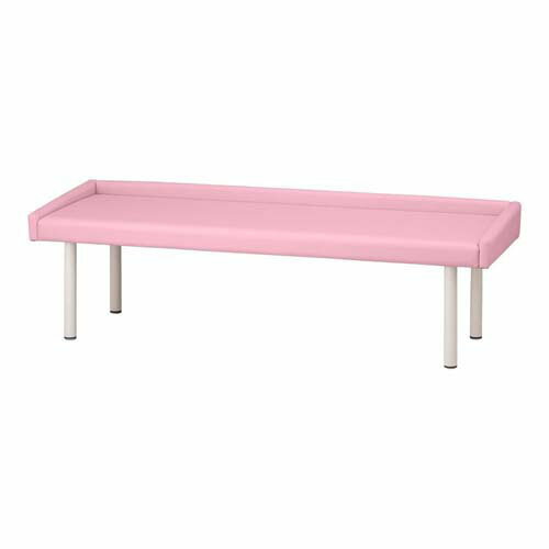 ガード付き診察台 650*1800*500mm ピンク TE-L65G-PK