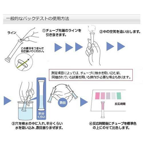 パックテストR (簡易水質検査器具) 6価クロム WAK-Cr6+ 1箱(5本×10袋入) 2