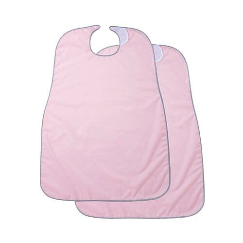 食事前掛 2枚組 (無地) ピンク 1031