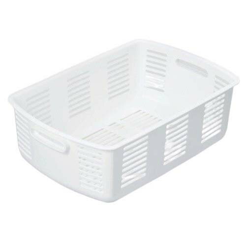 脱衣かご(フロート) ホワイト 525*350*185mm 7658