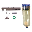 イオン交換樹脂式カートリッジ純水器 フィルターハウジング (取付金具付き) FT-250B3/4(HMB-FT)