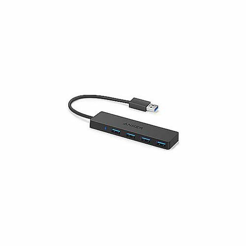 USB-Aハブ (Mac／Windows11対応) ブラック [バスパワー ／4ポート ／USB3.0対応] A7516N15
