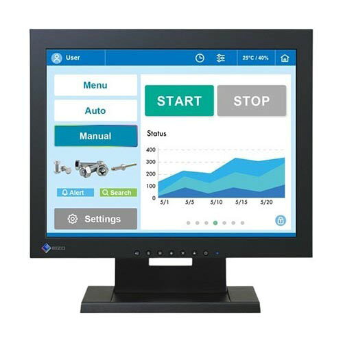 38cm (15.0) 型タッチパネル装着カラー液晶モニター DuraVision FDX1502T-T ブラック FDX1502T-TBK