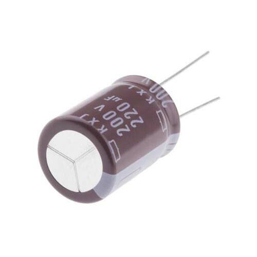 コンデンサ 220マイクロF 200V dc 1袋 (2個入) EKXJ201ELL221MM25S