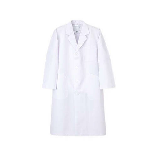 男子シングル診察衣 ホワイト M TAP65