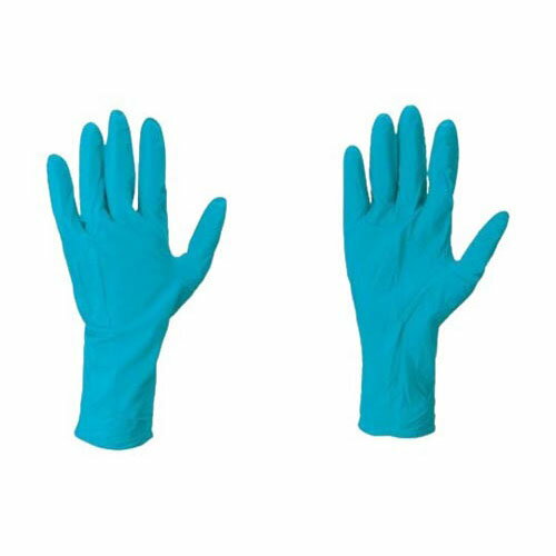 耐薬品ニトリルゴム使い捨て手袋 タッチエヌタフ 92-605 Mサイズ (100枚入) 92-605-8
