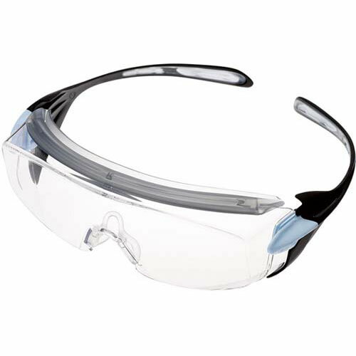 JIS／ANSI規格品 小型保護めがね ビジョンベルデ VS-303F ブルー (オーバーグラス・曇り止め加工) VS-303F-BL