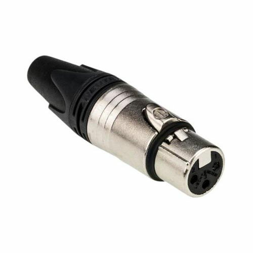 XLRコネクタ メス 3極 ストレート 銀めっき NC3FXX