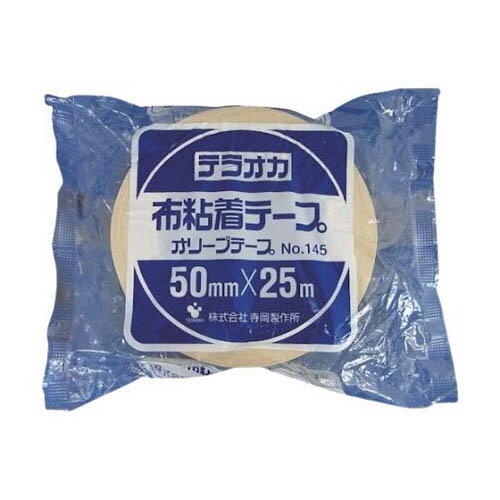 カラーオリーブテープ NO.145 黄 50mm*25M 145 Y-50X25