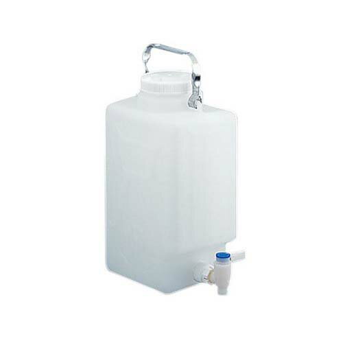 フッ素加工活栓付角型瓶 9L 2327-0020